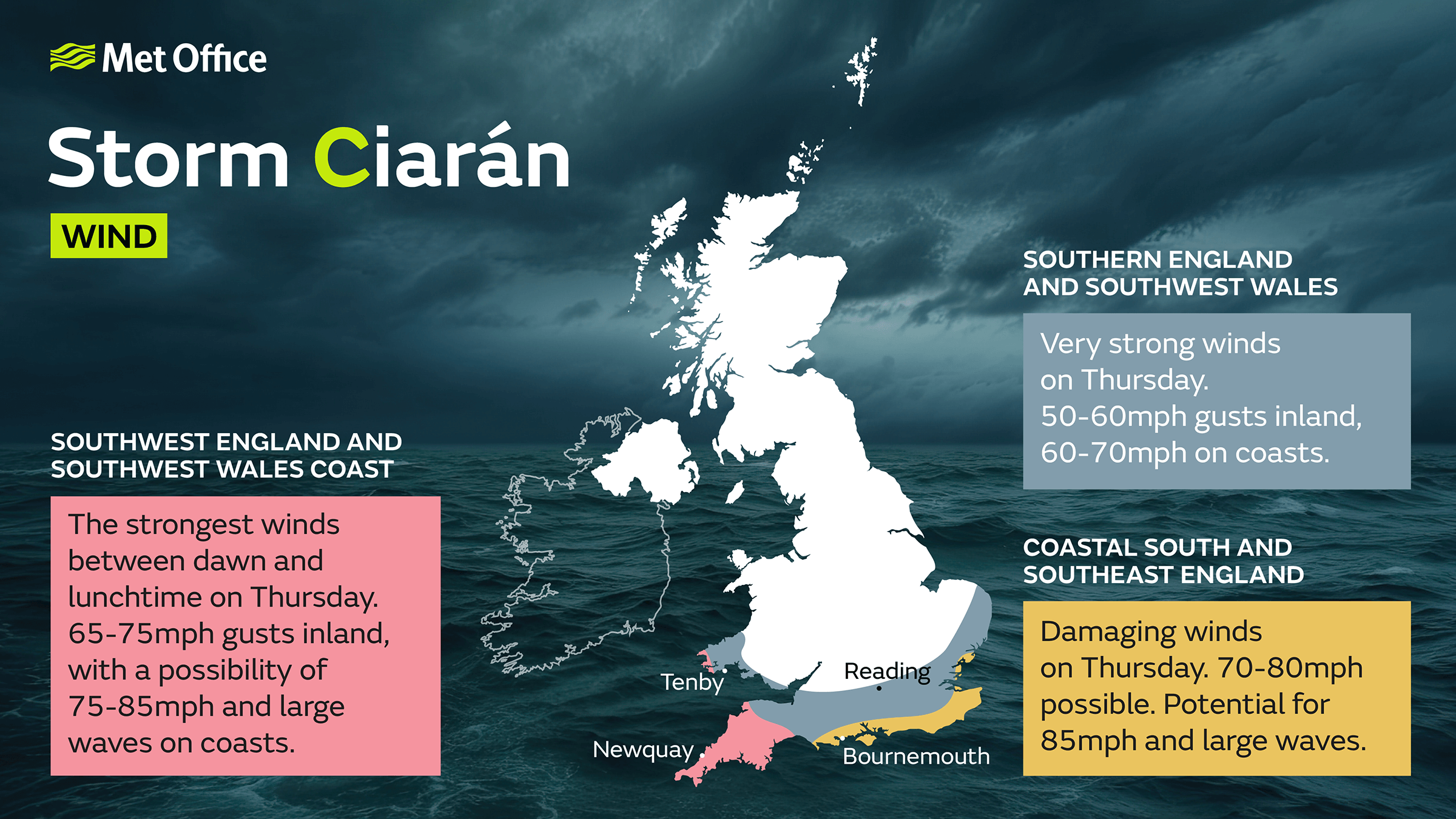 Hampshire ready for Storm Ciaran